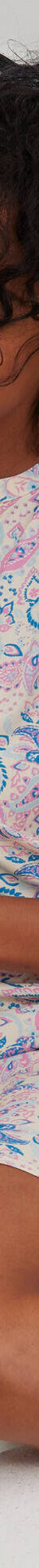 Nachthemd met 3/4-mouwen, kasjmierprint (ecru / roze) Nachthemd met 3/4-mouwen, kasjmierprint (ecru / roze)
